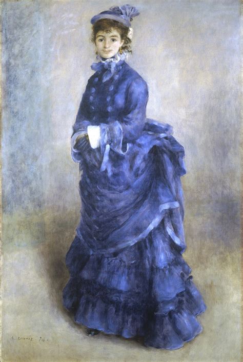 The Blue Lady, 1874 - Pierre-Auguste Renoir - WikiArt.org