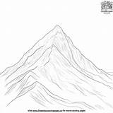 Steep Mountain Slope Coloring Pages sketch template