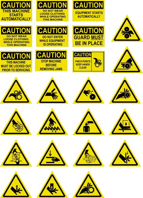 Machine Safety Sticker, For Industrial at Rs 1.5/square inch in Mumbai | ID: 7602525633