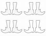 Free Printable Witch Feet Shaped Writing Templates sketch template