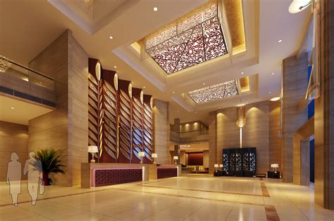 Luxury Lobby with Elegant Ceiling Decor 3D Model MAX | CGTrader.com
