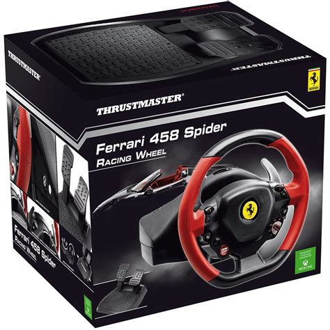 Xbox One Steering Wheel Controller Driving Pedals Racing Video Game 458 Ferrari | eBay