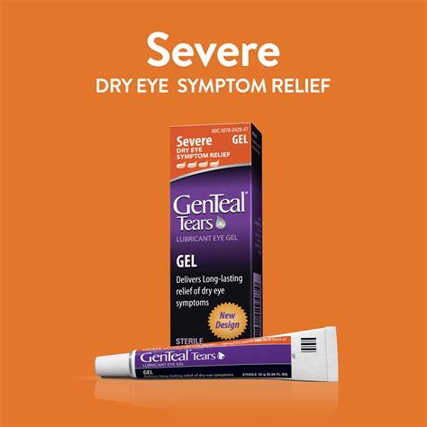 Buy GenTeal Tears Lubricant Eye Gel for Severe Dry Eye Symptom Relief, .34 Oz. Online at ...