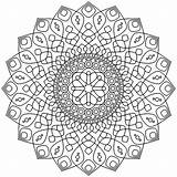 Calming Mandala  Mandalas Coloring Pages For Adults sketch template