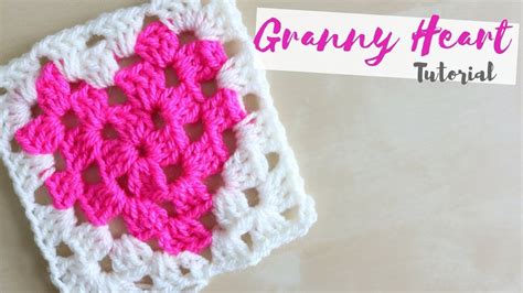 CROCHET: How to crochet a Granny Heart square | Bella Coco | Crochet ...