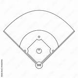 Free Clip A baseball diamond Download Png  sketch template
