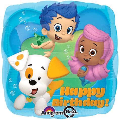 Bubble Guppies Happy Birthday Foil / Mylar Balloon 18" ( Each ...