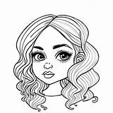 Kleurplaat Voor Mooie meisjes · Creative Fabrica sketch template