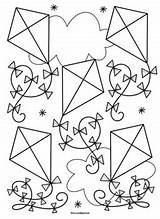 Kites Coloring Page By Mrs Arnolds Art Room  TPT sketch template
