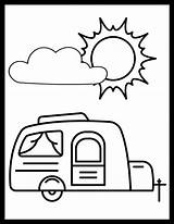 20 Free Printable RV & Camper Coloring Pages For All Ages sketch template