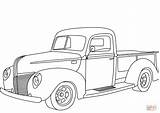Coloring Ford Truck Pages Trucks Pickup Cars Adult Monster Farm Muscle  sketch template
