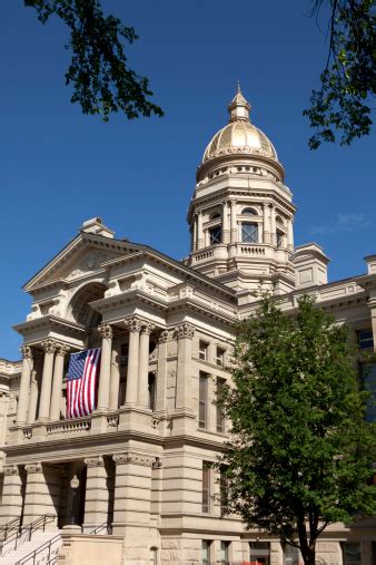 Wyoming State Capitol Building In Cheyenne Stock Photo - Download Image ...