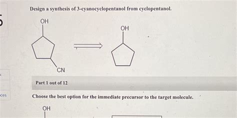 Design A Synthesis Of 3 Cyanocyclopentanol From Cyclopentanol - Design Talk