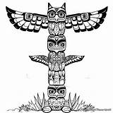 Totem Pole Coloring Pages  Free & Printable sketch template