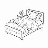 Bed For Bunnies Coloring Page Outline Sketch Drawing 58% OFF sketch template