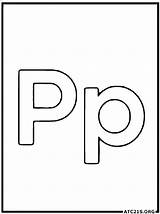 Free Letter P Coloring Pages Download  ATC21S sketch template