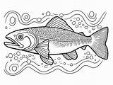 Lovely Lake Trout Coloring Page  sketch template