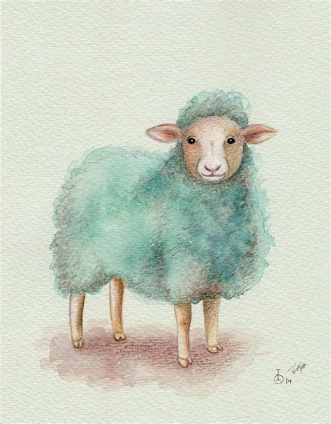 Blue Sheep Art Print, Art Print, Nature Prints, Home Decor, Wall Decor, Wall Art, Wall Art Print ...