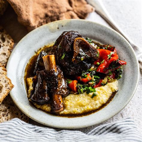 Lamb Osso Bucco with Polenta, Red Peppers & Gremolata – Pipers Farm