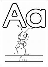 Letter A Coloring Pages For Kindergarten  K5 Worksheets Preschool sketch template