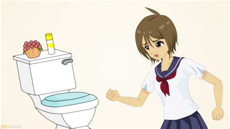 Anime Girl On Toilet