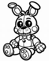 Adorable Toy Bonnie coloring Page  Download Print Or Color Online For sketch template
