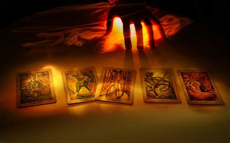 Dark Tarot Cards HD Wallpaper: Mystical Insights