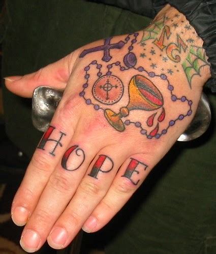 "HOPE" - Hand / Knuckles Tattoo | HeadOvMetal | Flickr