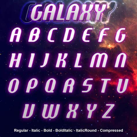 Galaxy Font – MasterBundles