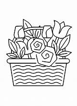 20  Flower Basket Coloring Pages Free Printable PDF & Online Coloring sketch template