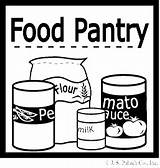 Food Pantry Coloring Page Pages sketch template