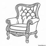 Colorful Armchair Coloring Page  Pagescom sketch template
