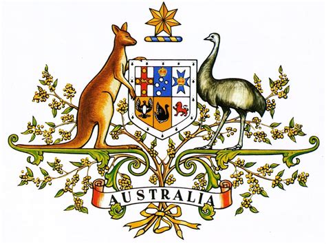 National Arms of Australia - Coat of arms (crest) of National Arms of ...