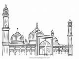 Mosque Coloring Pages sketch template