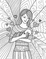 Mother And Baby Coloring Pages At GetColoringscom  Free Printable sketch template
