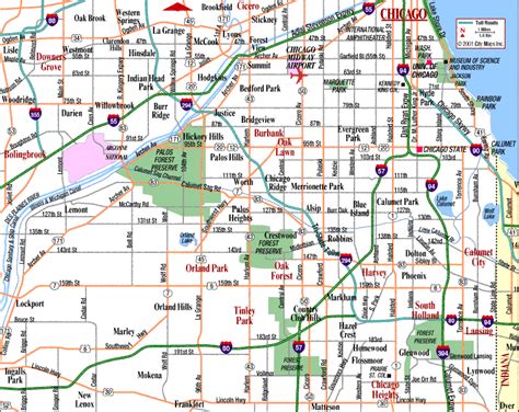 Chicago Metro Map - ToursMaps.com