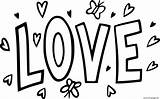 Simple Love Coloring page Printable sketch template
