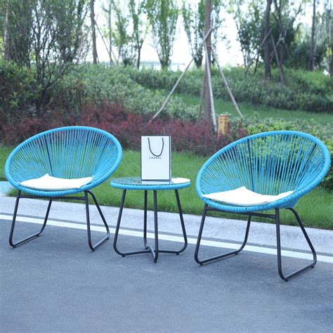 China Acapulco Patio chair Outdoor Oval Egg chair set Manufacturer and ...