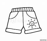 Shorts Coloring Page Pages sketch template