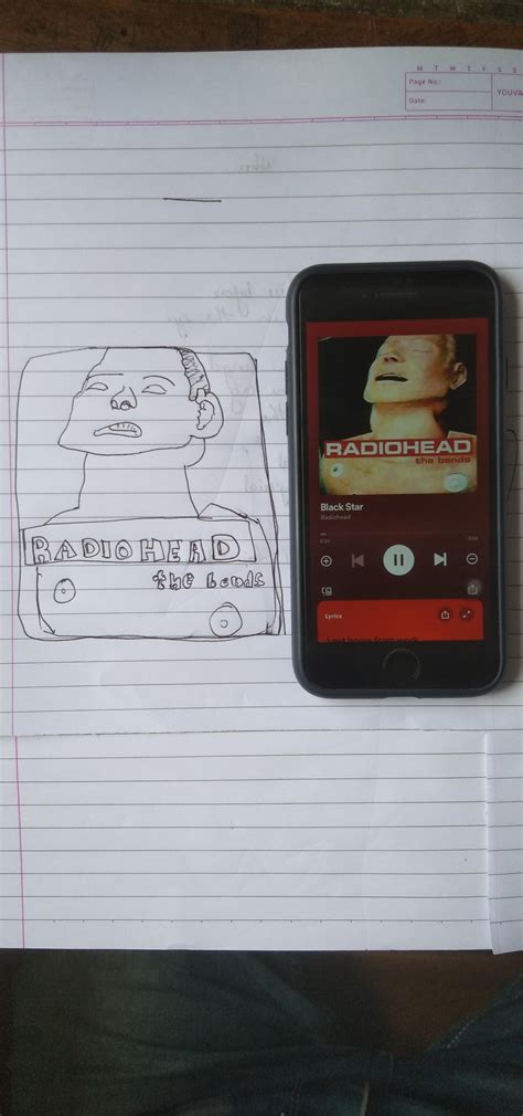 took me an hour to draw the bends album cover, how is it? : r ...