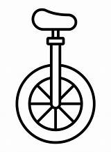 Unicycle Coloring Page sketch template