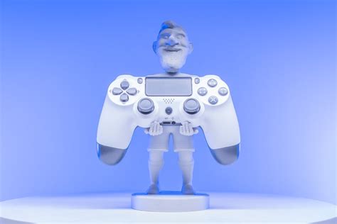 Lionel Messi Controller Stand Paintable Model Gaming Decor Office ...