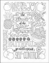 Fruit Of The Spirit Coloring Page  Scripture sketch template