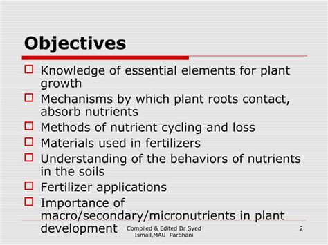 Plant Nutrients | PPT | Free Download