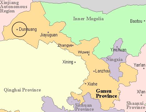 Dunhuang Maps - China Trekking Guide, Route, Map, Photo