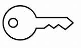 Clipart Key sketch template