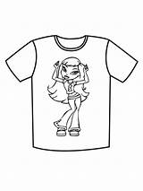 T shirt coloring Pages sketch template