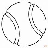 Tennis Ball Coloring Page sketch template