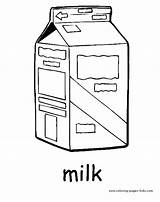 Milk Carton Coloring Page sketch template