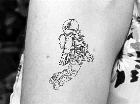 Astronaut Temporary Tattoo / Space Man Tattoo | Etsy